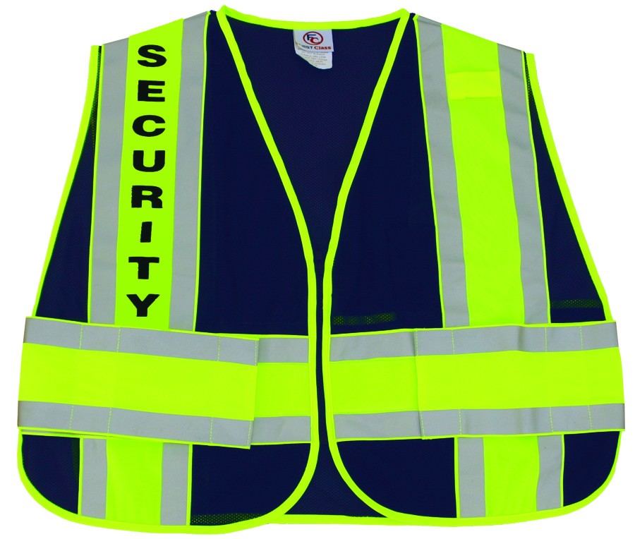 Security Reflective Duty Vests (Dark Navy)