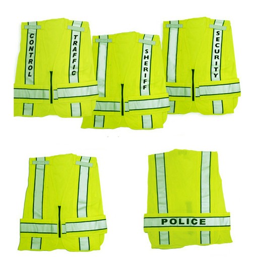 Reflective Duty Vests Plain and ID (Lime Green)