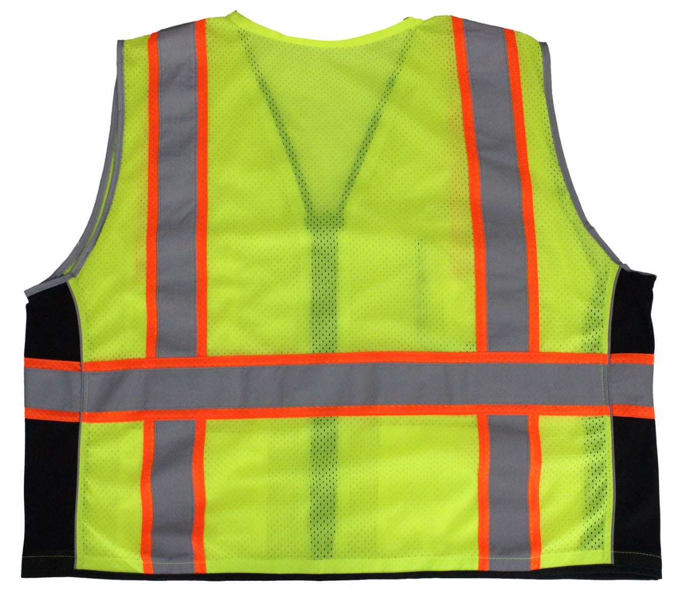 Lime Green Reflective Safety Vest with Pockets