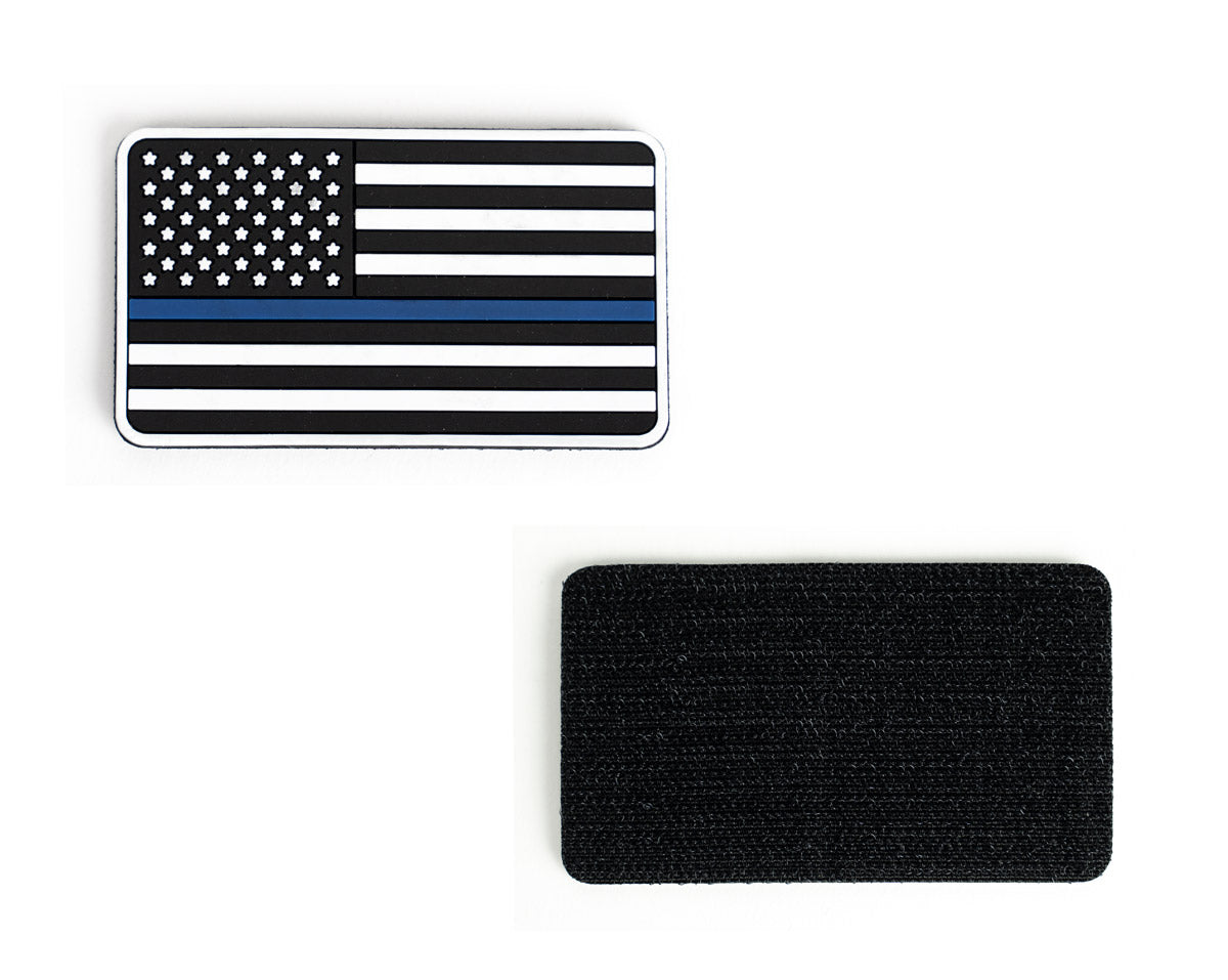 PVC US Flag Patches with Hook and Loop
