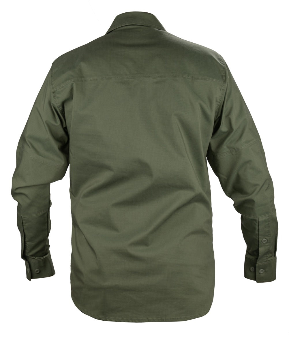 Long Sleeve Zippered Tactical Poly Cotton Rip-Stop BDU Shirt