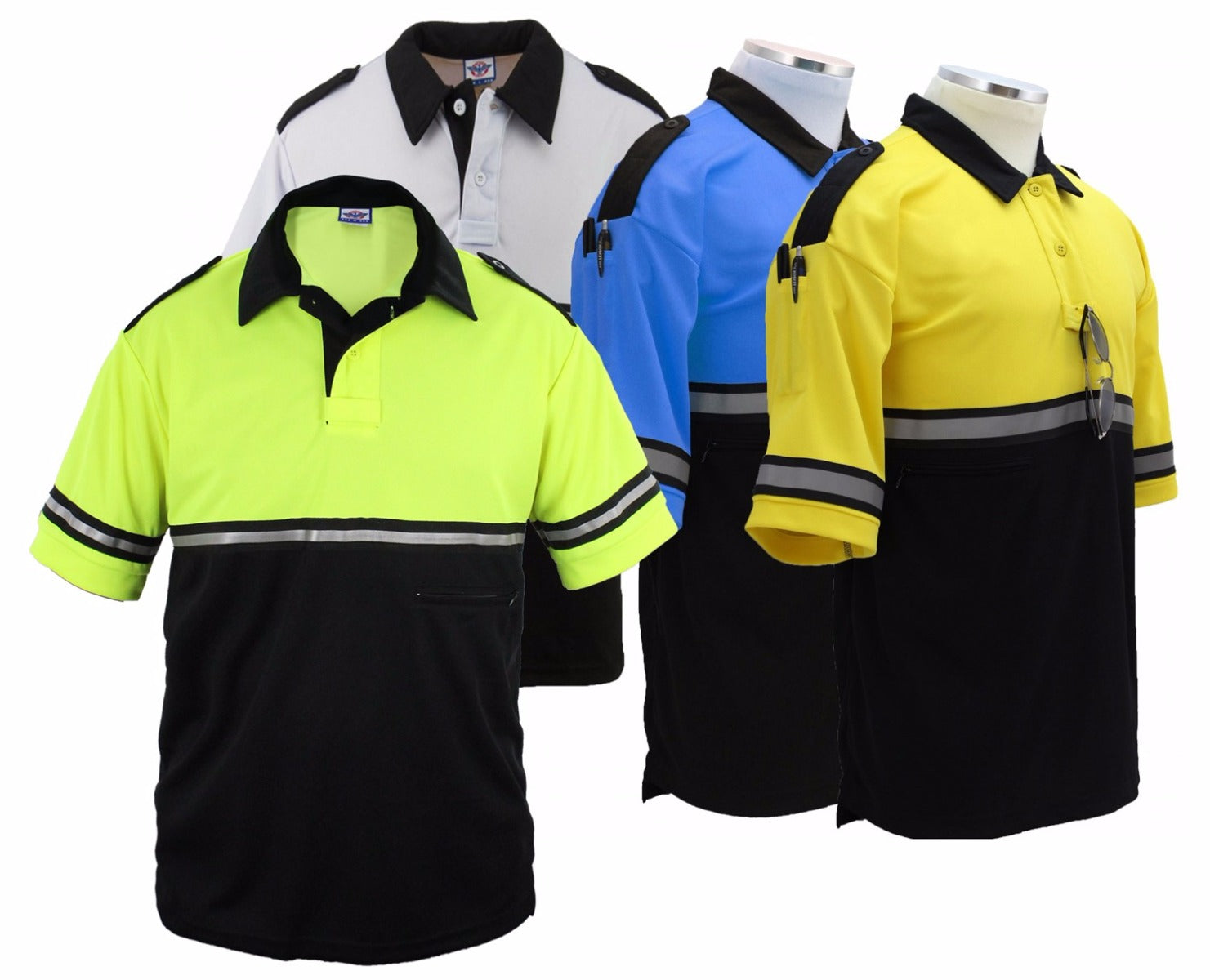 First Class Two Tone Bike Patrol Shirt with Zipper Pocket