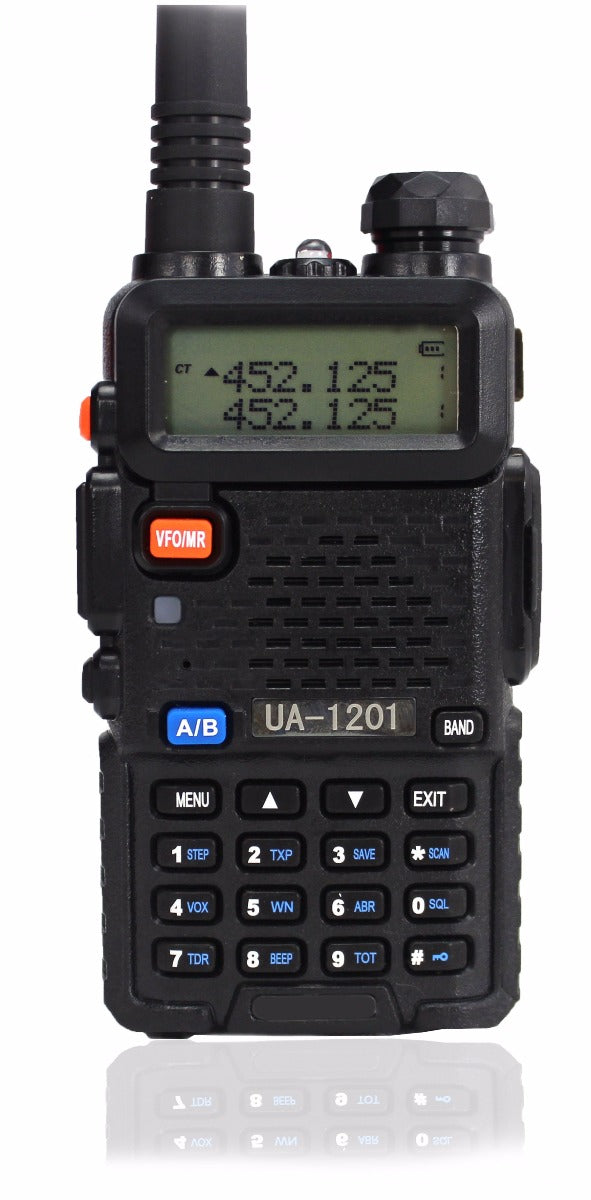 UA1200 VHF/UHF Dual Band Two-Way Radio, Black